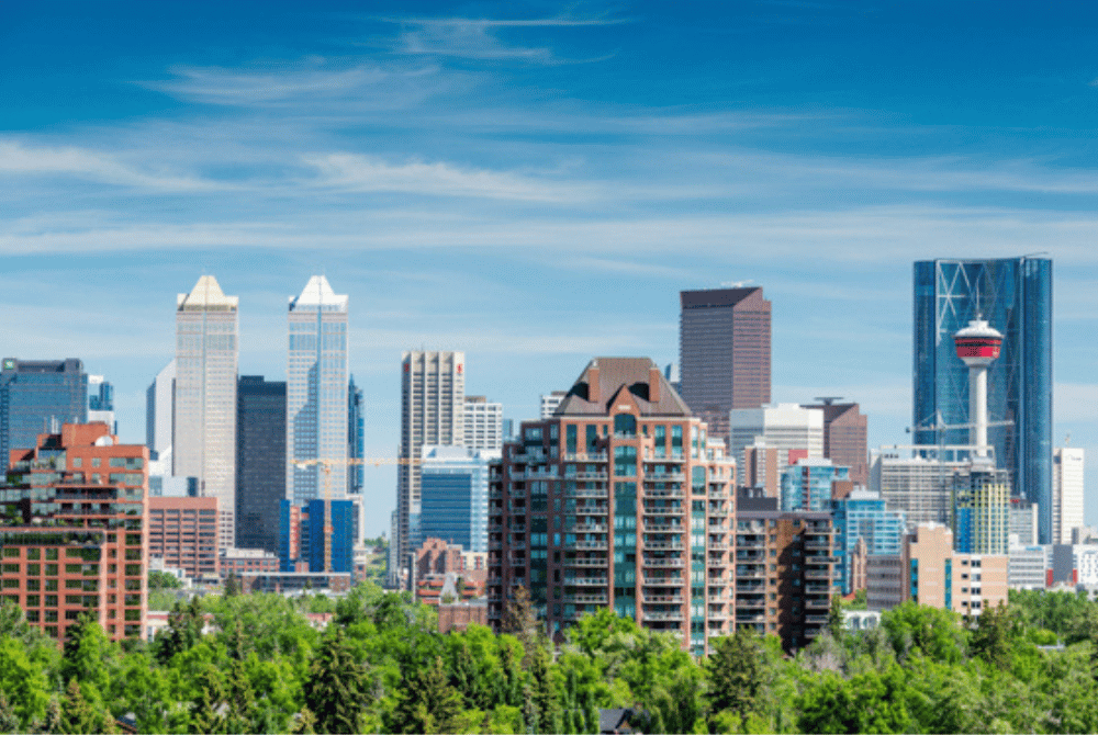 Calgary Alberta urban city skyline