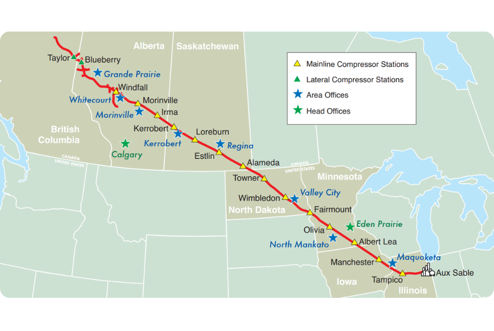 Alliance Pipeline Map