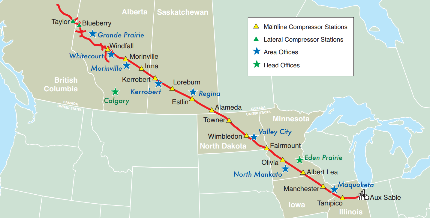 Alliance Pipeline Map