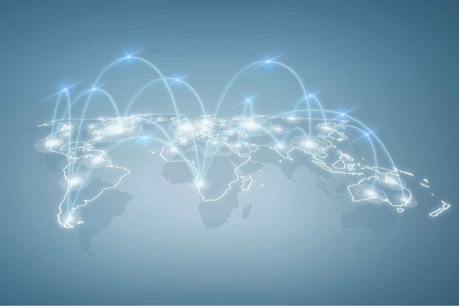 Global geospatial systems and digital connectivity graphic