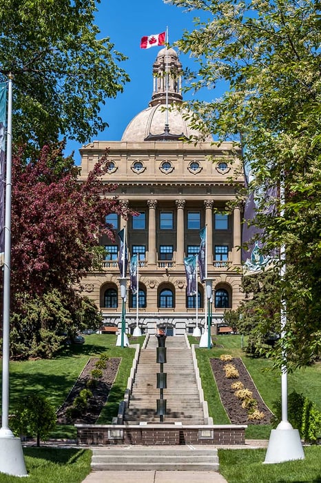 Dome of the Alberta Legislature Building