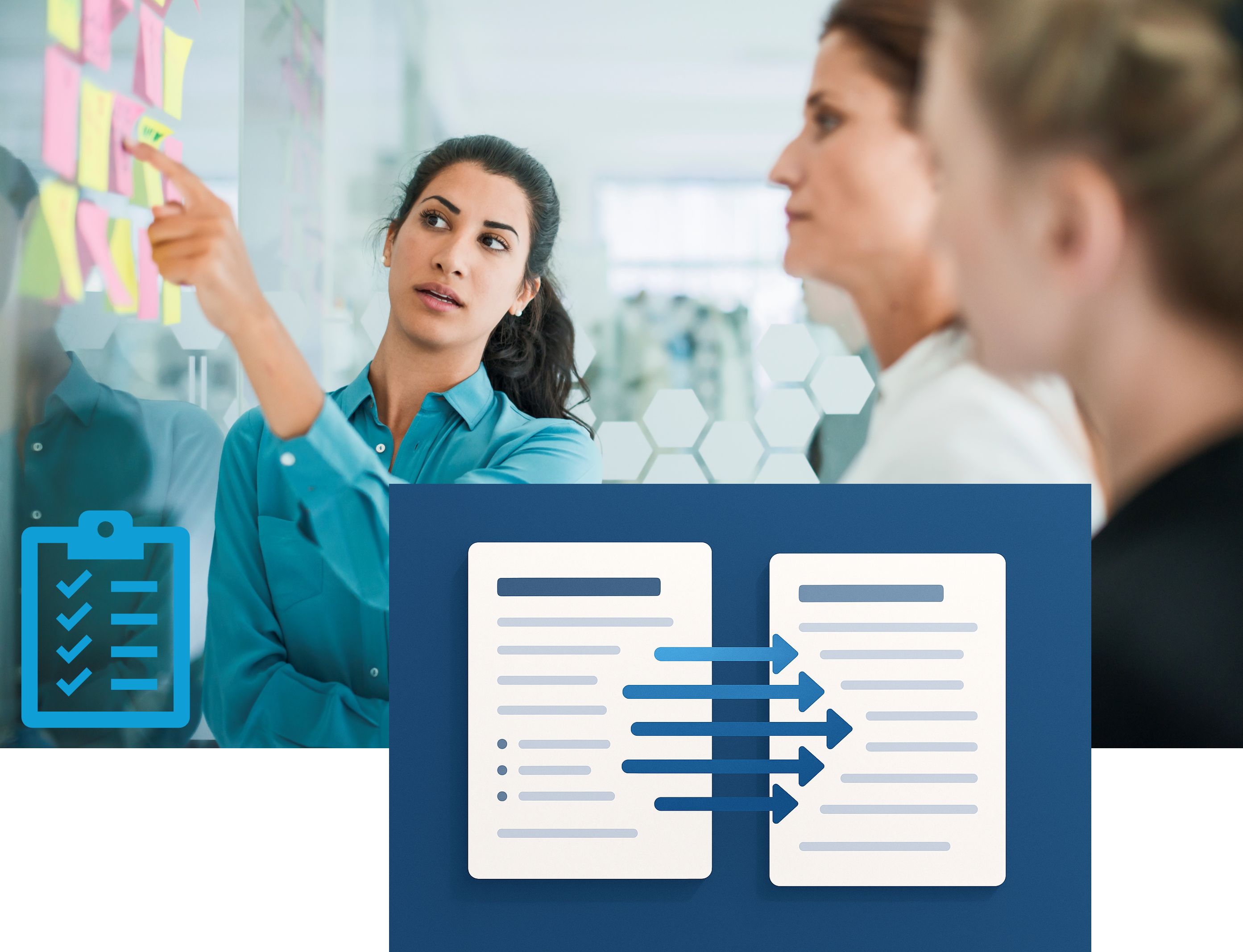 GIS professionals analyzing land data requirements and system workflows