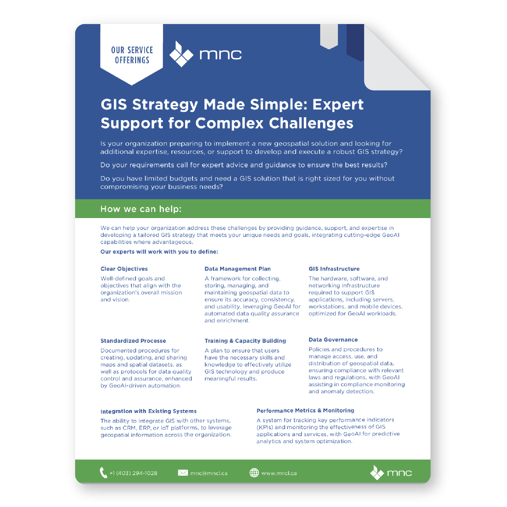 MNC GIS Strategy and Planning Service Brochure Thumbnail