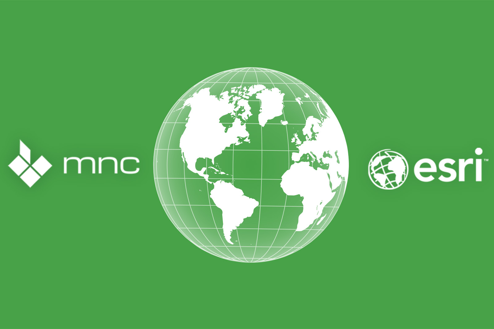 MNC and Esri logos representing a strategic partnership in geospatial and land administration solutions