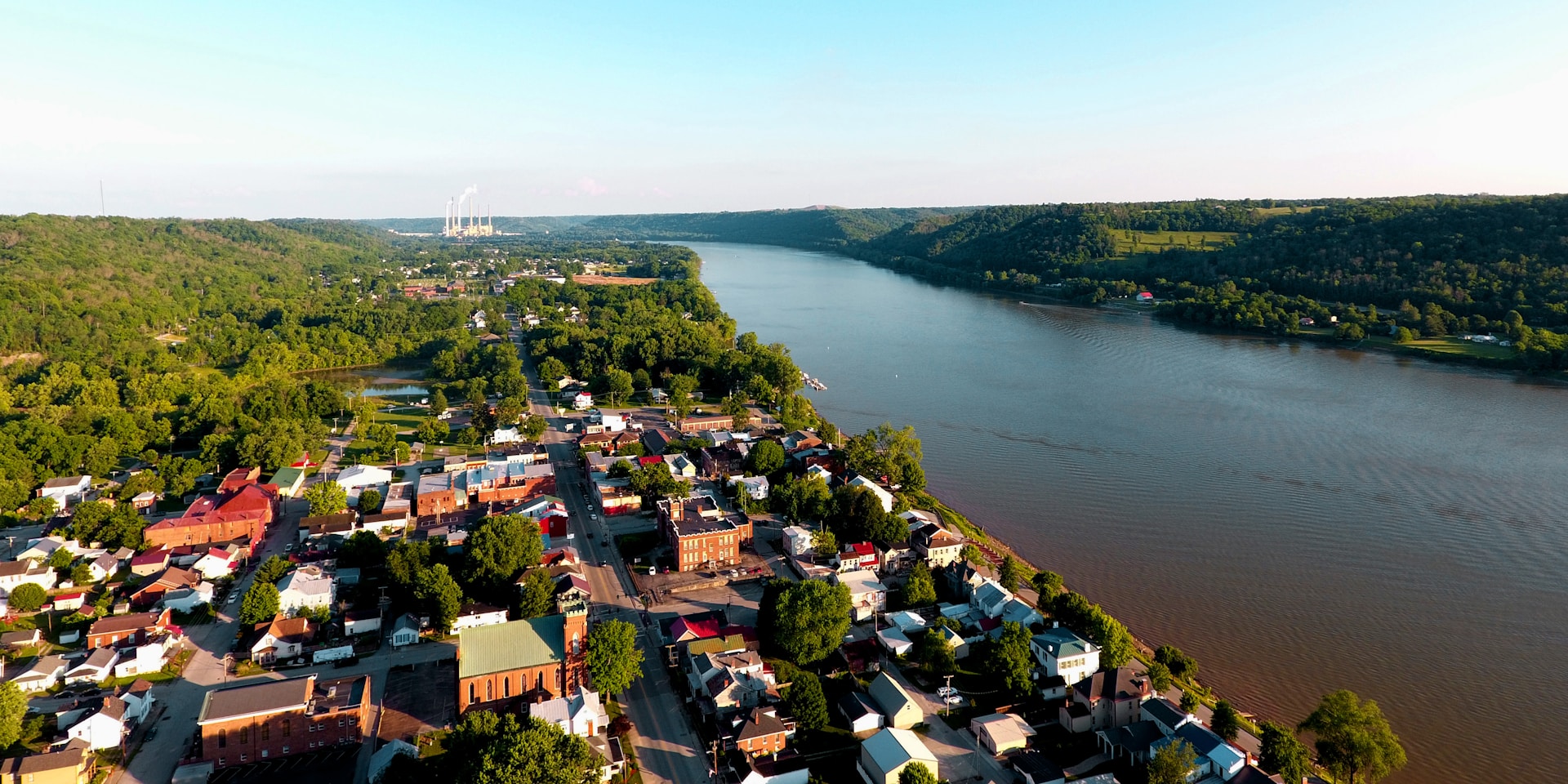 Aerial view of Ripley, Ohio
